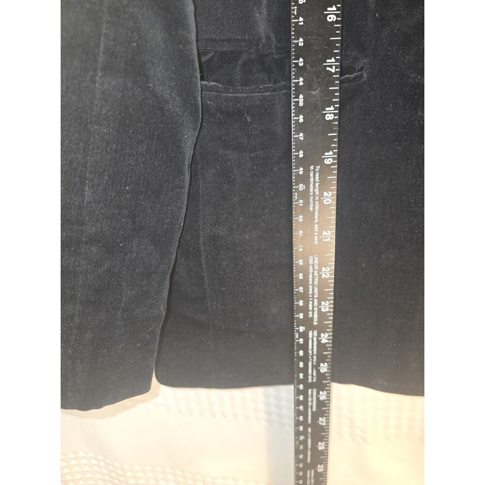 Oh Bach's vintage black velvet blazer Womens Size 10 Lapel Charm - Picture 5 of 7